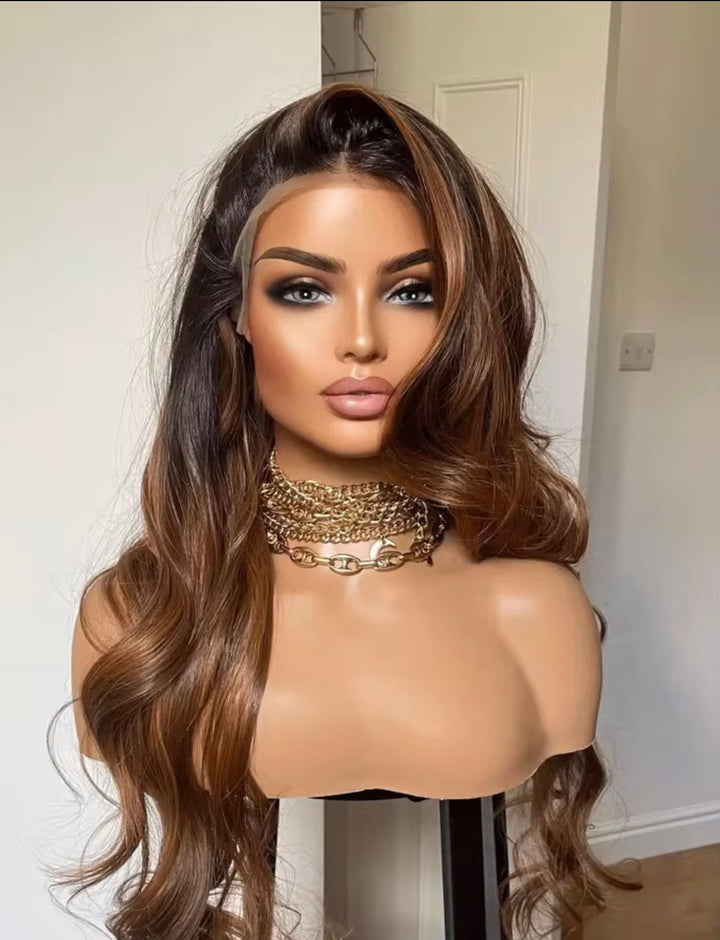 5x5 Glueless Wig Ombre Highlight