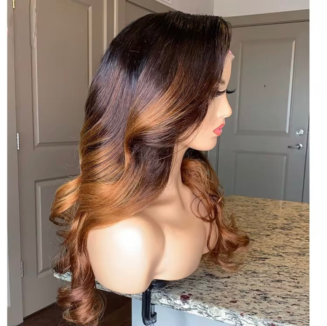 5x5 Glueless Wig Ombre Highlight