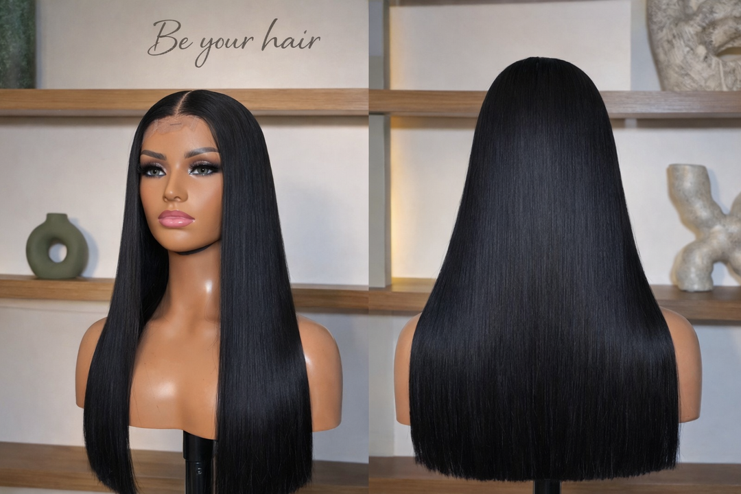Long Straight Silky Wig Human Hair