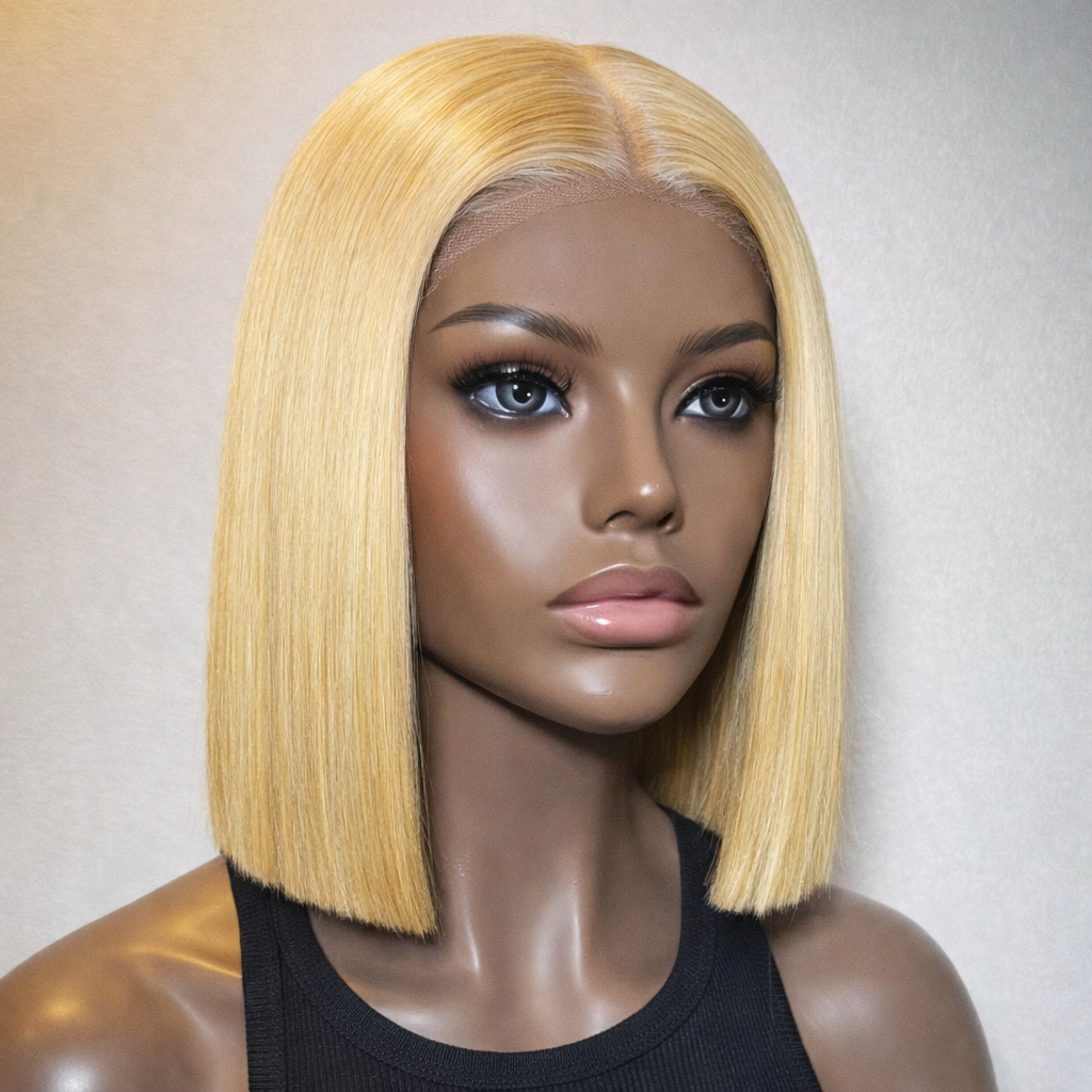 Blonde 613 Bob Human Hair  Pre-Plucked Ready to Wear