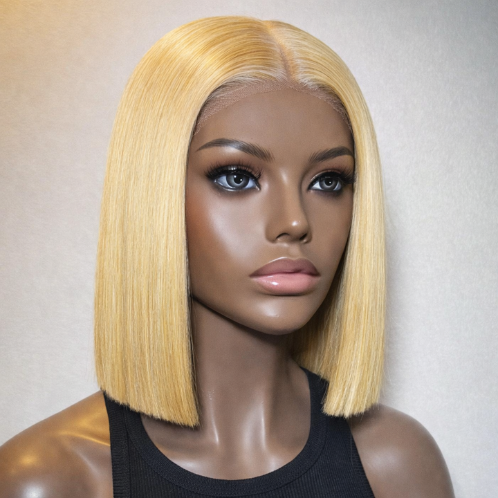 Blonde 613 Bob Human Hair  Pre-Plucked Ready to Wear