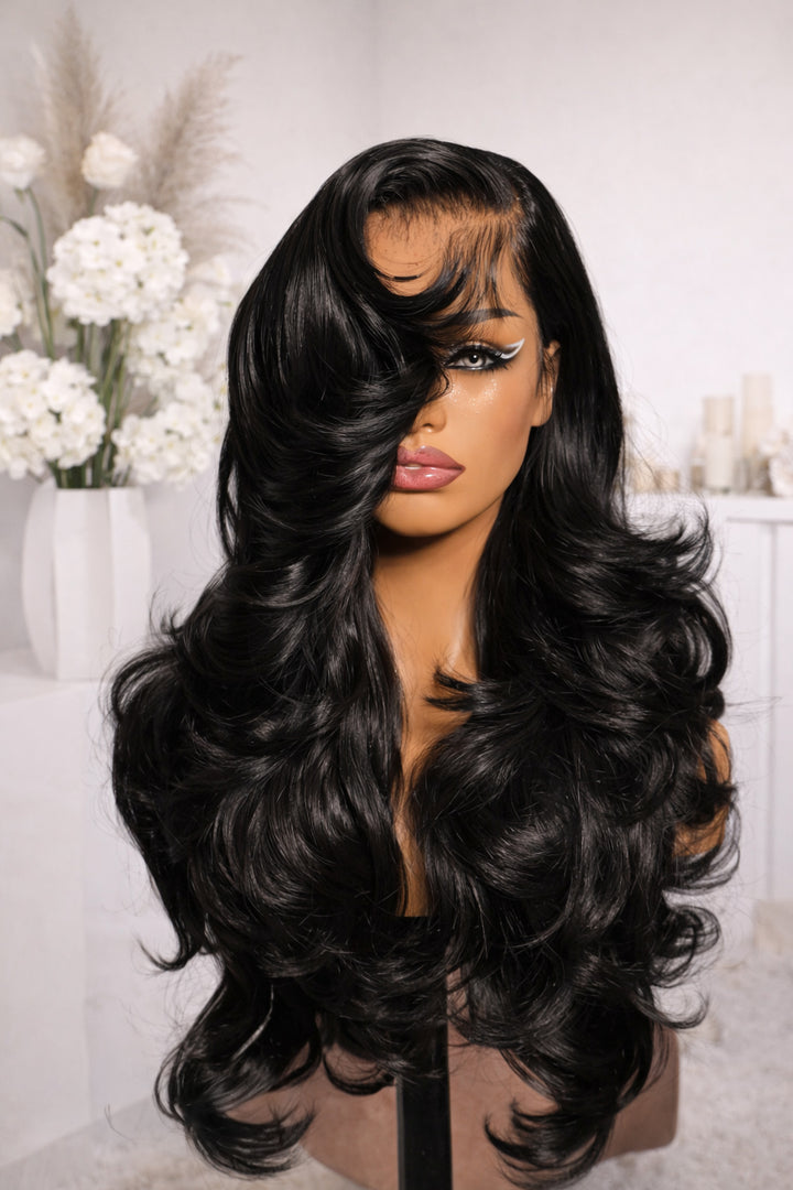 Body Wave Lace Front Brazilian Human Hair Wig 30 Inches