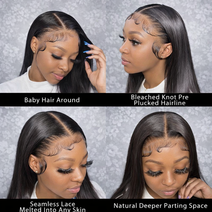 Long Straight Silky Wig Human Hair